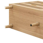 Comodino in Rattan a 6 Cassetti per Camera da Letto, Cassettiera, Comodino per Armadio, Organizzatore di Archiviazione per Ingresso Soggiorno Camera da Letto