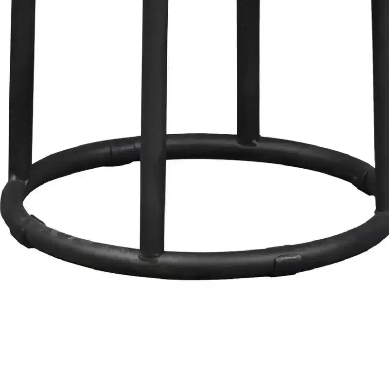 Christopher Knight Home Aurora Sgabello da bancone classico da interni in legno e metallo 24" con poggiapiedi, marrone/nero