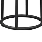 Christopher Knight Home Aurora Sgabello da bancone classico da interni in legno e metallo 24" con poggiapiedi, marrone/nero