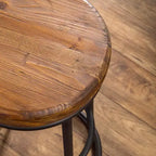Christopher Knight Home Aurora Sgabello da bancone classico da interni in legno e metallo 24" con poggiapiedi, marrone/nero