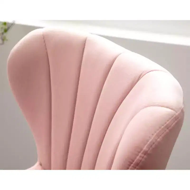 Sgabelli da Bar Girevoli Regolabili Imbottiti Ellston Rosa, Set da 2