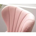Sgabelli da Bar Girevoli Regolabili Imbottiti Ellston Rosa, Set da 2