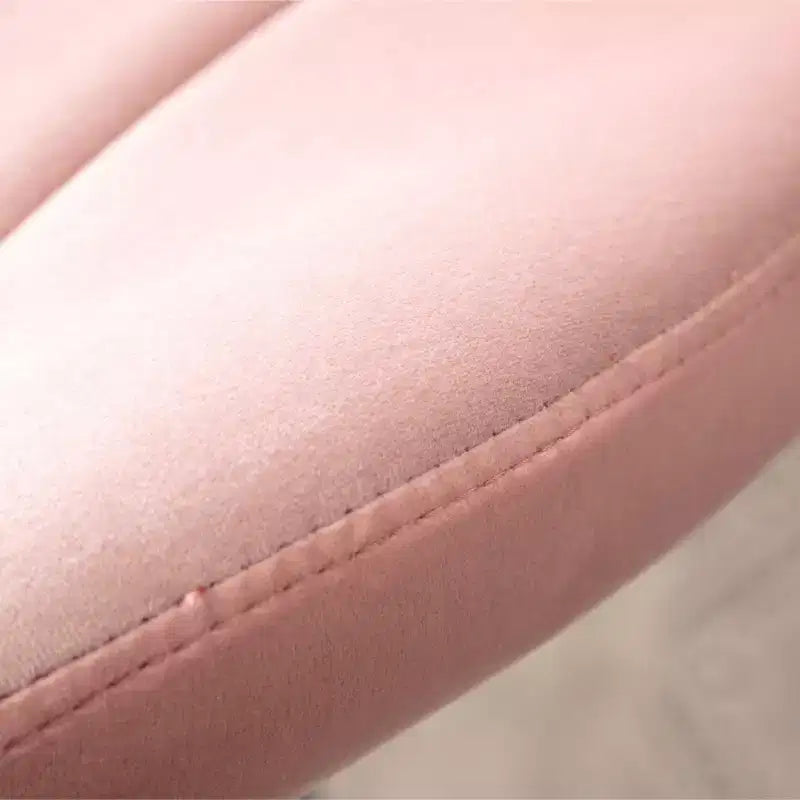 Sgabelli da Bar Girevoli Regolabili Imbottiti Ellston Rosa, Set da 2