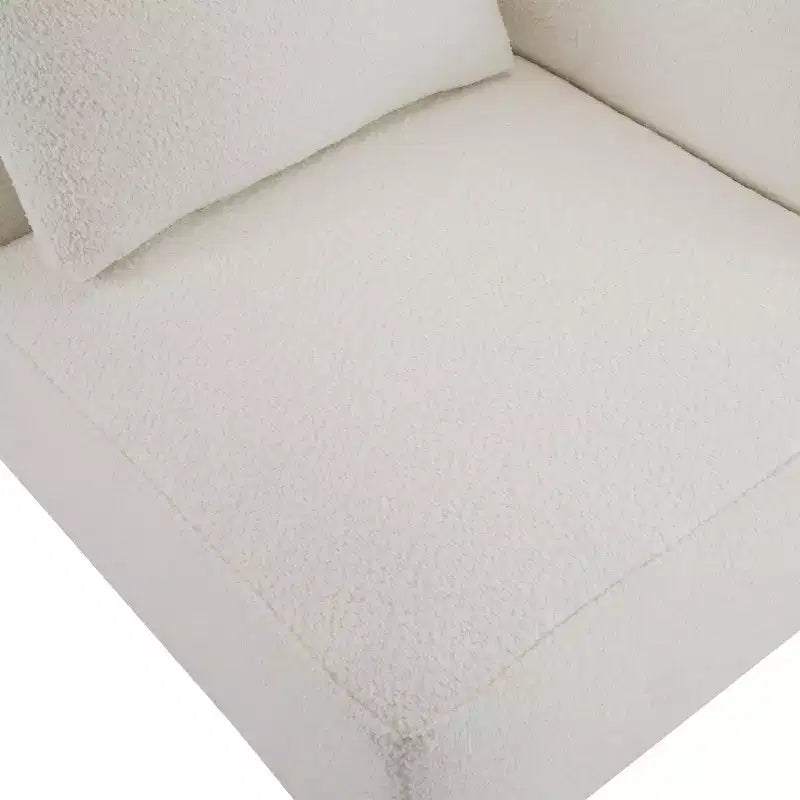 Christopher Knight Home Divano Sezionale a L Rivestito Gianna con Cuscini, Beige/Marrone