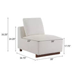 Christopher Knight Home Divano Sezionale a L Rivestito Gianna con Cuscini, Beige/Marrone