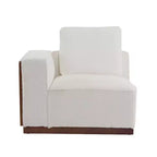 Christopher Knight Home Divano Sezionale a L Rivestito Gianna con Cuscini, Beige/Marrone