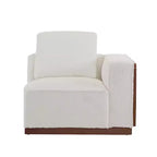 Christopher Knight Home Divano Sezionale a L Rivestito Gianna con Cuscini, Beige/Marrone