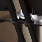 Emma and Oliver Set of 2 Wide Plastic Ganging Clips for Extra Wide Chairs