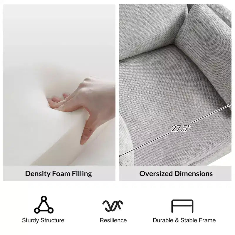 Poltrona Reclinabile Girevole a Dondolo con USB, Set di 2 Julius 38 | HULALA HOME