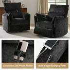 Poltrona Reclinabile Girevole a Dondolo con USB, Set di 2 Julius 38 | HULALA HOME