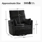 Poltrona Reclinabile Girevole a Dondolo con USB, Set di 2 Julius 38 | HULALA HOME