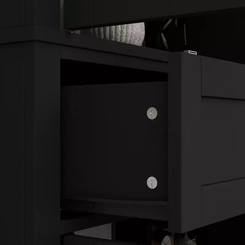 Mobile contenitore in legno Famapy con 4 ante dal design a persiana