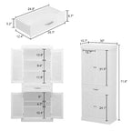 Mobile contenitore in legno Famapy con 4 ante dal design a persiana