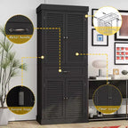 Mobile contenitore in legno Famapy con 4 ante dal design a persiana