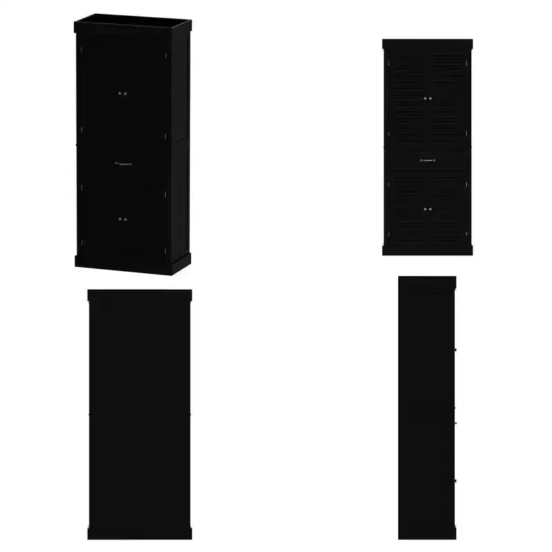 Mobile contenitore in legno Famapy con 4 ante dal design a persiana