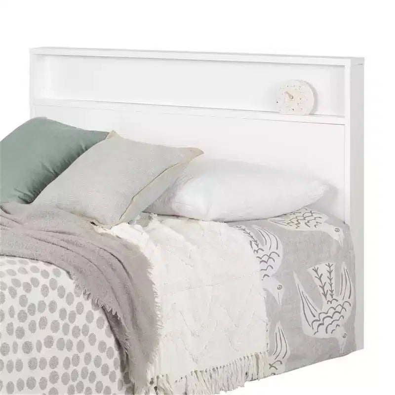 Testiera HomeStock con mensola, matrimoniale/queen size 54/60 pollici