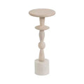Kate and Laurel Avenal Drink Table, 9x9x22, White