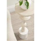 Tavolino da salotto Kate and Laurel Avenal, 22,86 x 22,86 x 55,88 cm, bianco