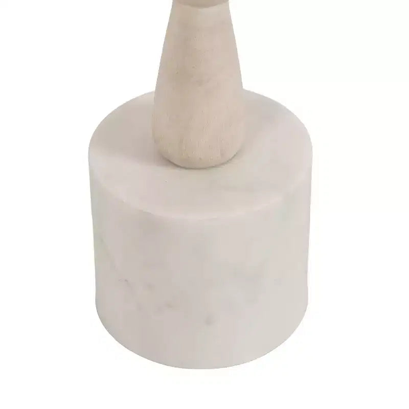 Tavolino da salotto Kate and Laurel Avenal, 22,86 x 22,86 x 55,88 cm, bianco