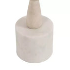 Tavolino da salotto Kate and Laurel Avenal, 22,86 x 22,86 x 55,88 cm, bianco
