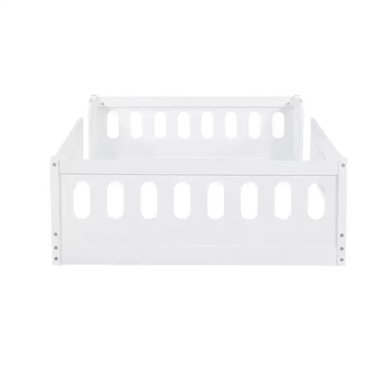 Letto a piattaforma Twin/Full per bambini con spondine - ModernLuxe