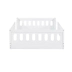Letto a piattaforma Twin/Full per bambini con spondine - ModernLuxe