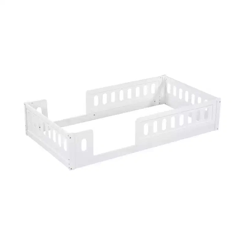 Letto a piattaforma Twin/Full per bambini con spondine - ModernLuxe