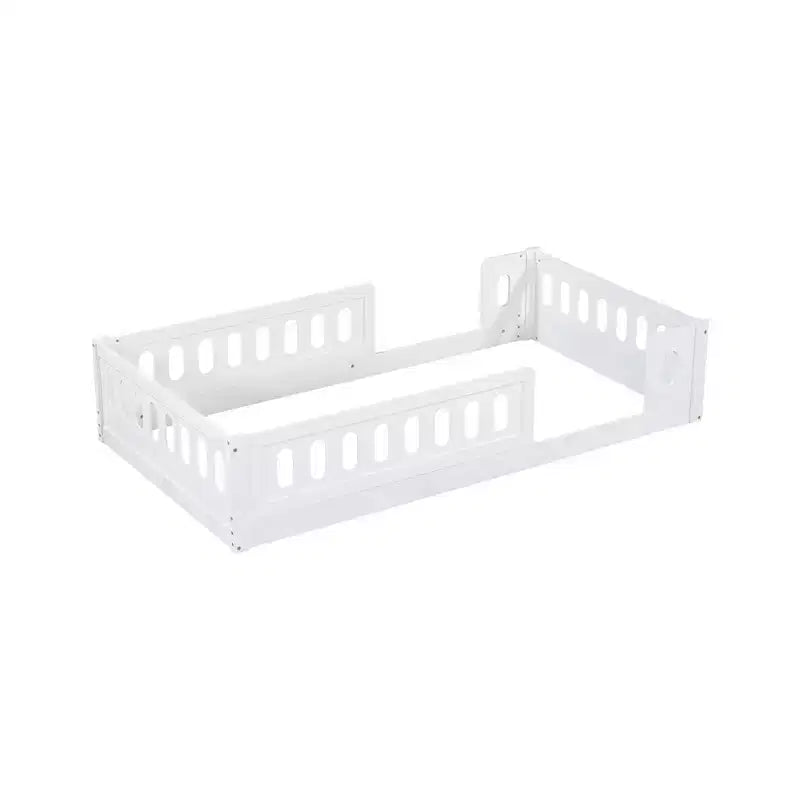 Letto a piattaforma Twin/Full per bambini con spondine - ModernLuxe