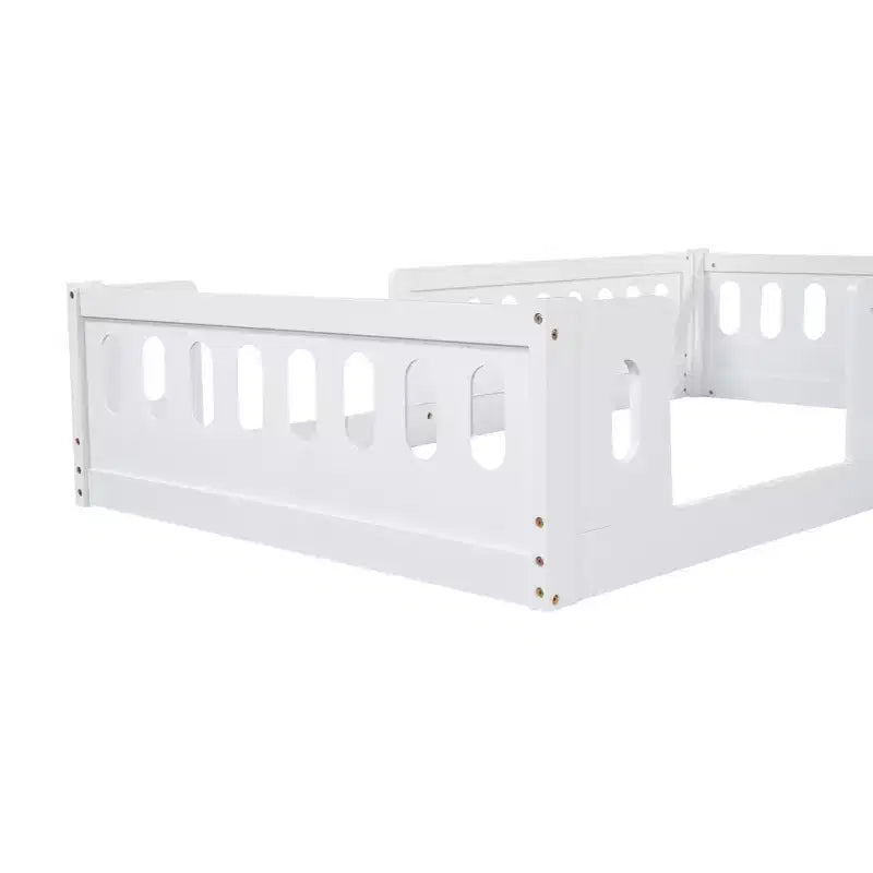 Letto a piattaforma Twin/Full per bambini con spondine - ModernLuxe