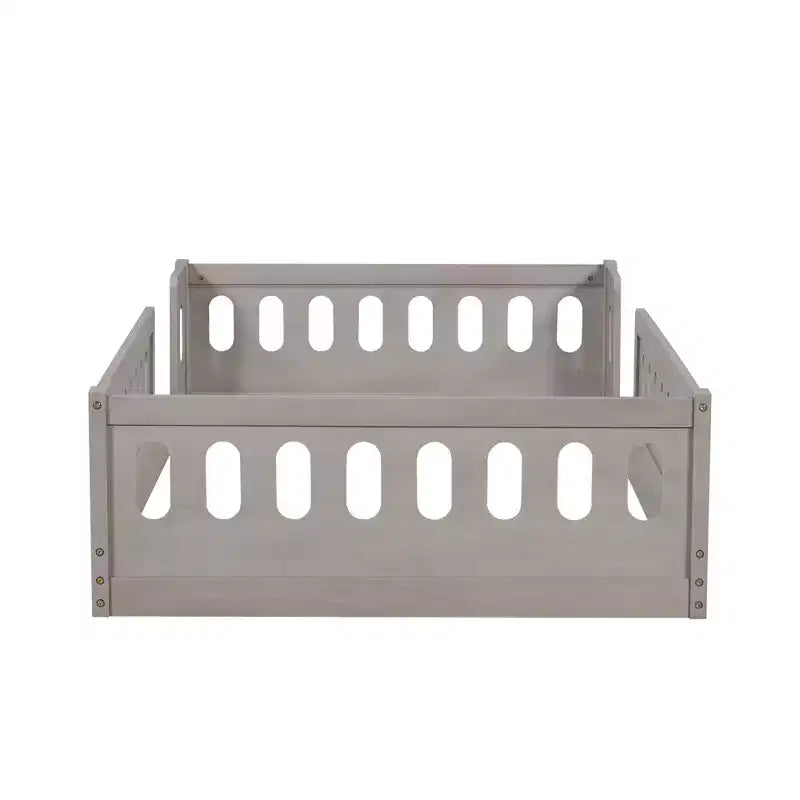 Letto a piattaforma Twin/Full per bambini con spondine - ModernLuxe