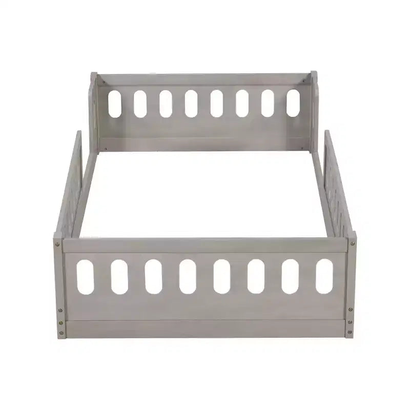 Letto a piattaforma Twin/Full per bambini con spondine - ModernLuxe