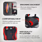 Sedia da gaming BestMassage Sedia da ufficio per computer con poggiapiedi e supporto lombare