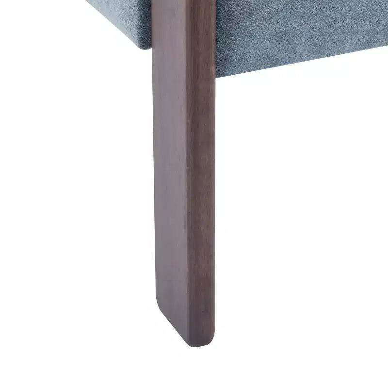 Christopher Knight Home Noah Poltroncina di design moderna imbottita in legno di albero della gomma