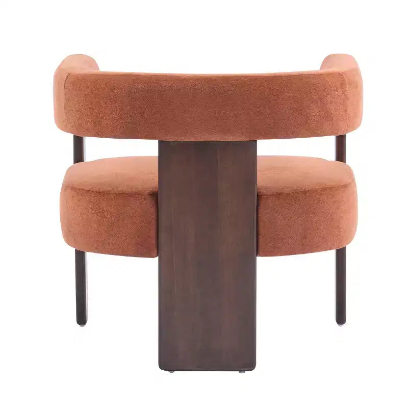 Christopher Knight Home Noah Poltroncina di design moderna imbottita in legno di albero della gomma