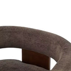 Christopher Knight Home Noah Poltroncina di design moderna imbottita in legno di albero della gomma