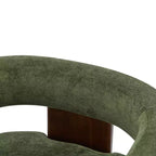 Christopher Knight Home Noah Poltroncina di design moderna imbottita in legno di albero della gomma