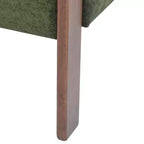 Christopher Knight Home Noah Poltroncina di design moderna imbottita in legno di albero della gomma