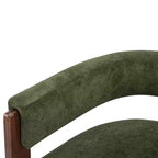 Christopher Knight Home Noah Poltroncina di design moderna imbottita in legno di albero della gomma