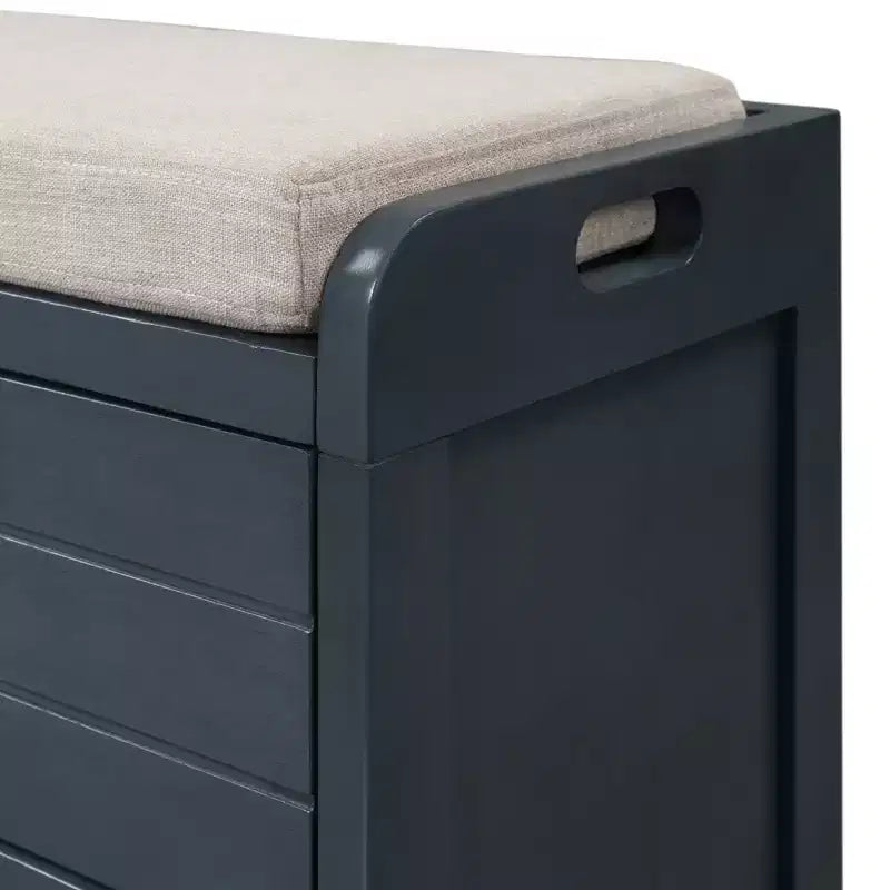 Panca contenitore Whisen con cestino rimovibile e 2 cassetti