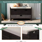Panca contenitore Whisen con cestino rimovibile e 2 cassetti