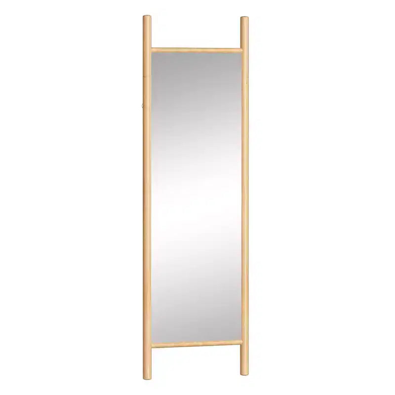 PexFix Specchio da terra a pioli, 21 pollici L x 64 pollici A, con cornice in legno massello, marrone