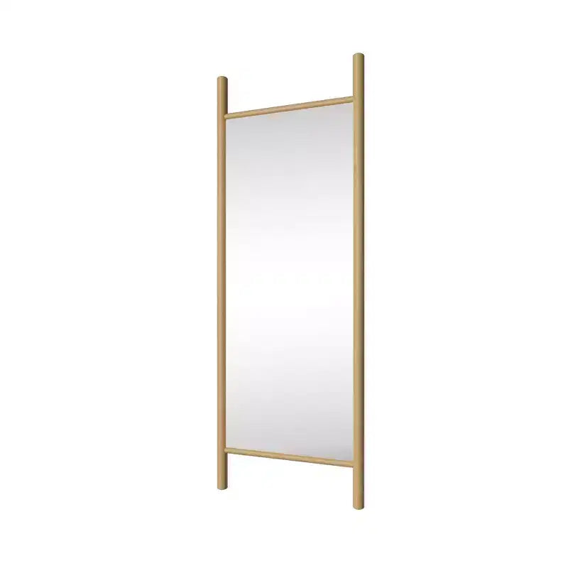 PexFix Specchio da terra a pioli, 21 pollici L x 64 pollici A, con cornice in legno massello, marrone
