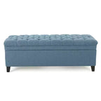 GDFStudio Heathbrooke Pouf contenitore contemporaneo in tessuto trapuntato