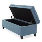 GDFStudio Heathbrooke Pouf contenitore contemporaneo in tessuto trapuntato