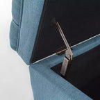GDFStudio Heathbrooke Pouf contenitore contemporaneo in tessuto trapuntato