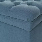 GDFStudio Heathbrooke Pouf contenitore contemporaneo in tessuto trapuntato