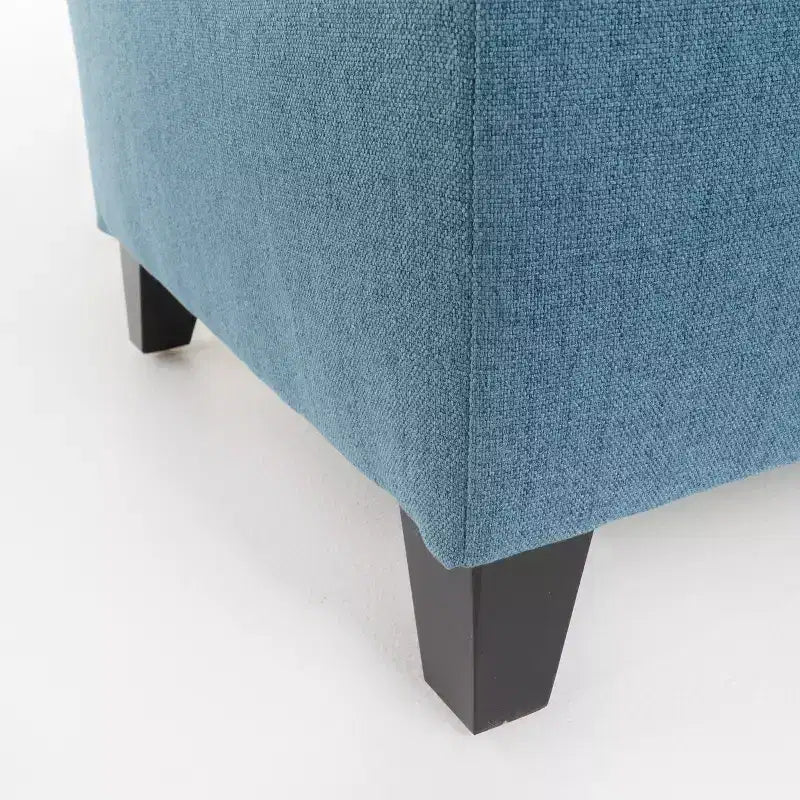 GDFStudio Heathbrooke Pouf contenitore contemporaneo in tessuto trapuntato