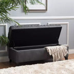 GDFStudio Heathbrooke Pouf contenitore contemporaneo in tessuto trapuntato
