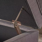 GDFStudio Heathbrooke Pouf contenitore contemporaneo in tessuto trapuntato