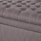 GDFStudio Heathbrooke Pouf contenitore contemporaneo in tessuto trapuntato